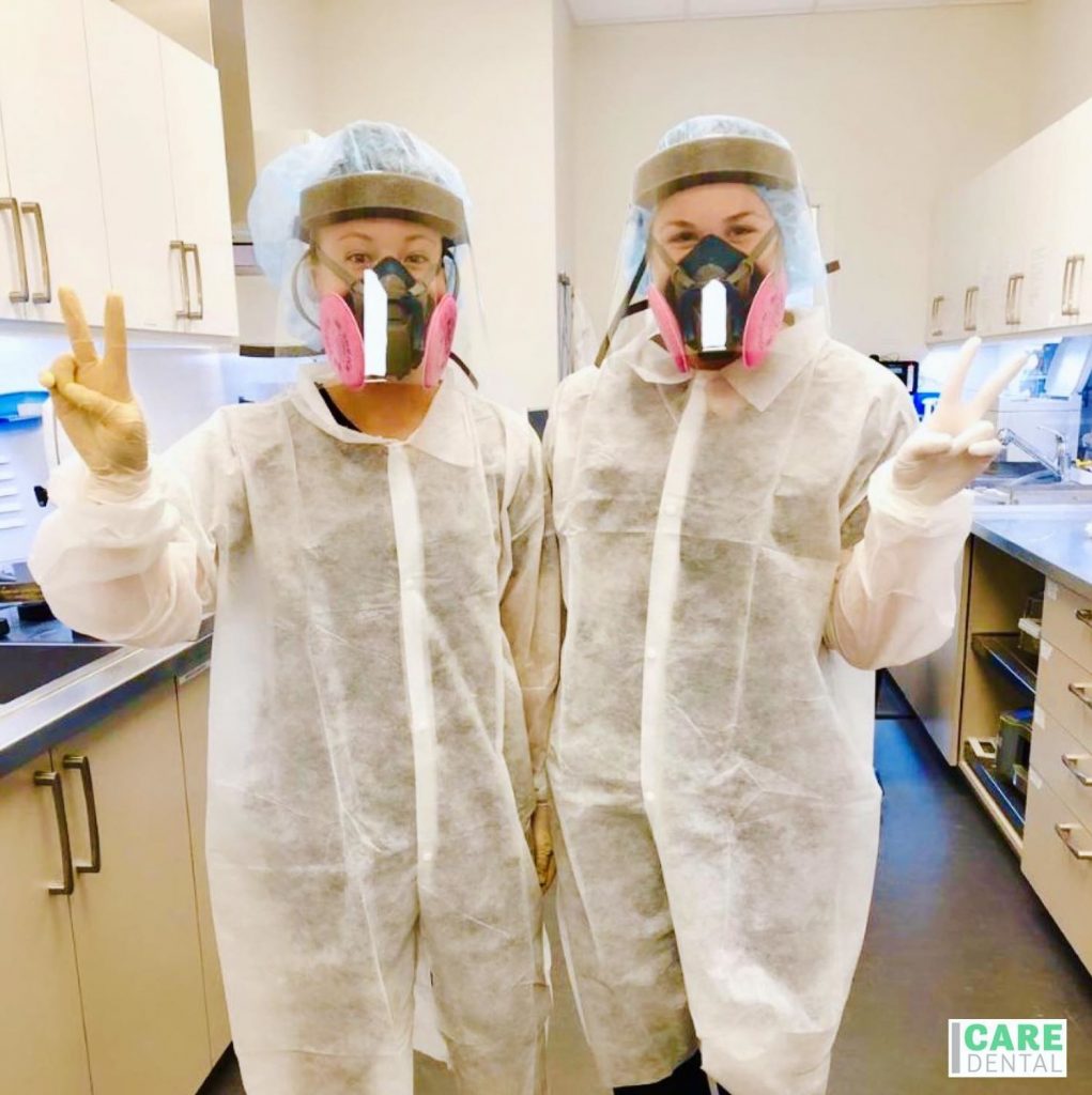 Who wore it best?! ⭐️ Just kidding - they BOTH look safe and fabulous. New look, same experienced dentistry at Care Dental. Don’t forget to ask how our new Airborne Infection Isolation System is keeping our patients and our team members as safe as possible.